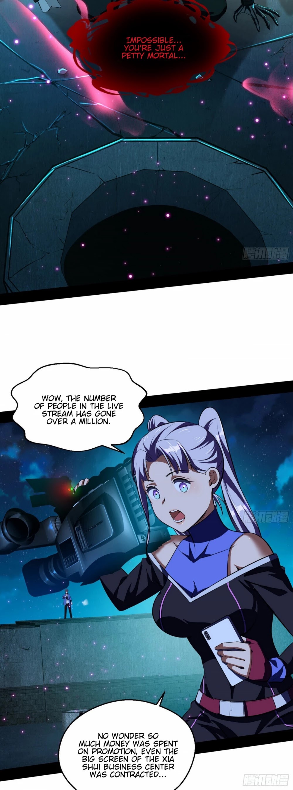 I'm an Evil God Chapter 68 page 5 - Chapter 68: You Touched My People?! Disappear!