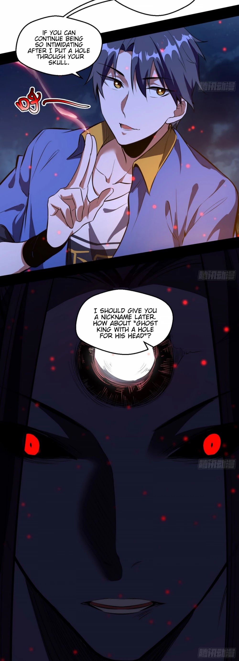 I'm an Evil God Chapter 70 page 48 - Chapter 70: Battling The Ghost King On Live Stream