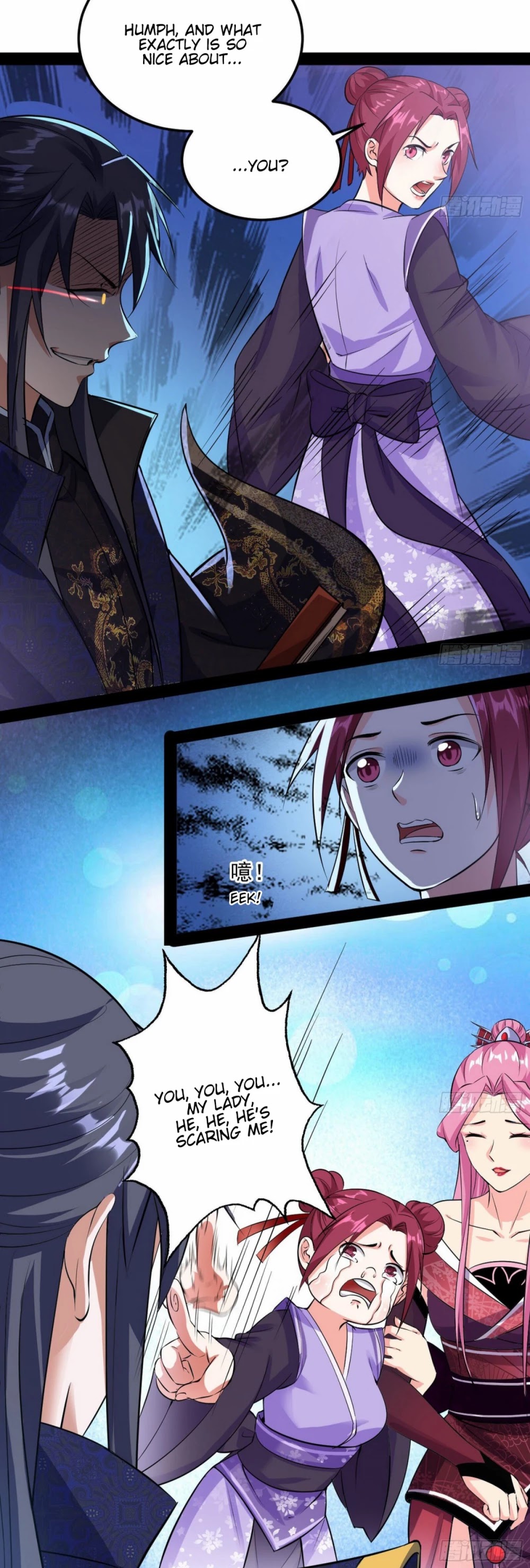 I'm an Evil God Chapter 84 page 4 - Chapter 84: The Temptress, Qin Xinci, Flirts With The Lovely Ghost Damsel