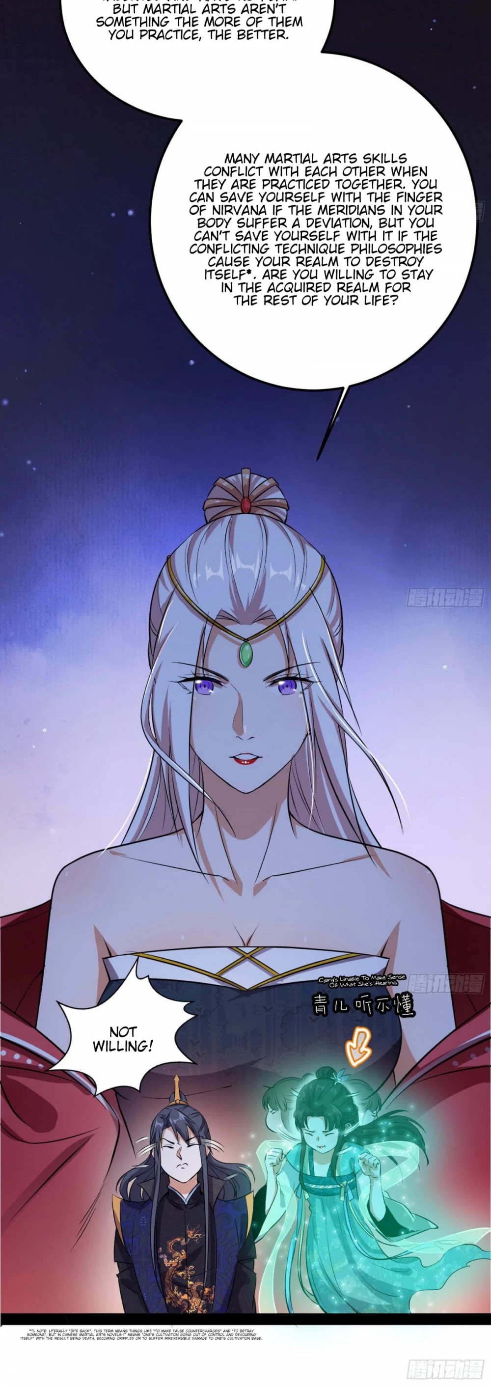 I'm an Evil God Chapter 86 page 20 - Chapter 86: The Startling Rainbow Escape And The Wordless Scripture