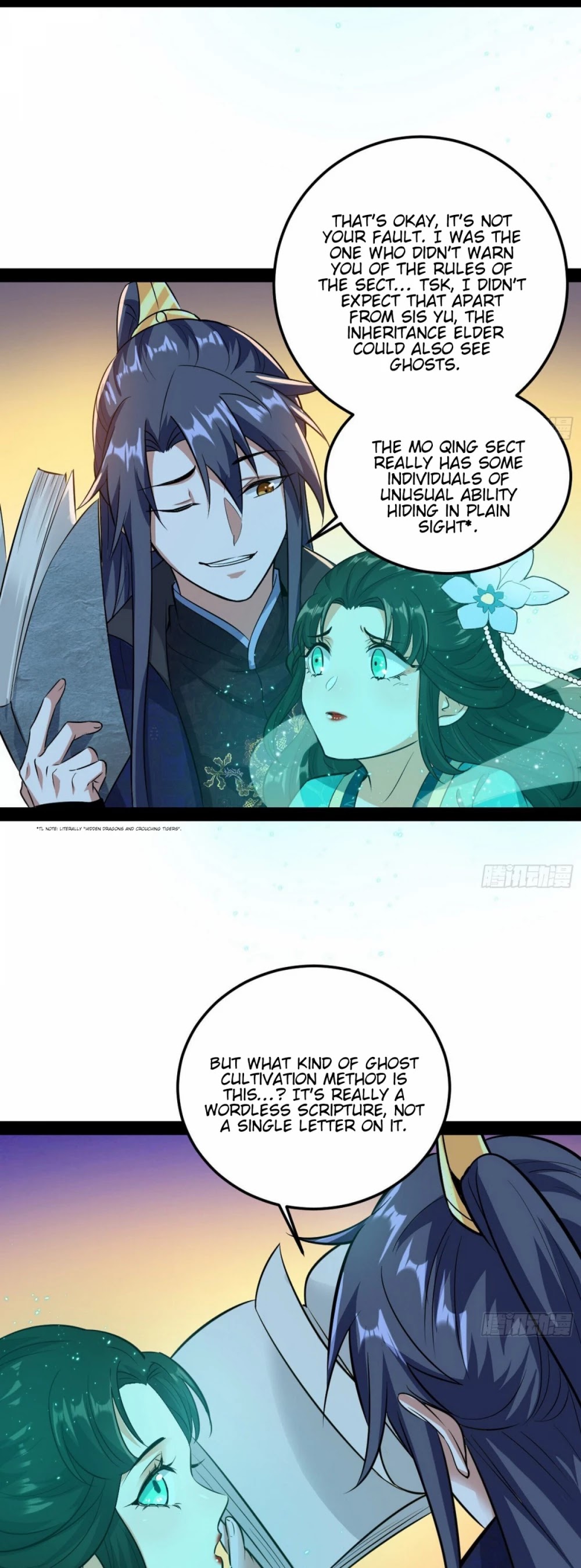I'm an Evil God Chapter 86 page 53 - Chapter 86: The Startling Rainbow Escape And The Wordless Scripture