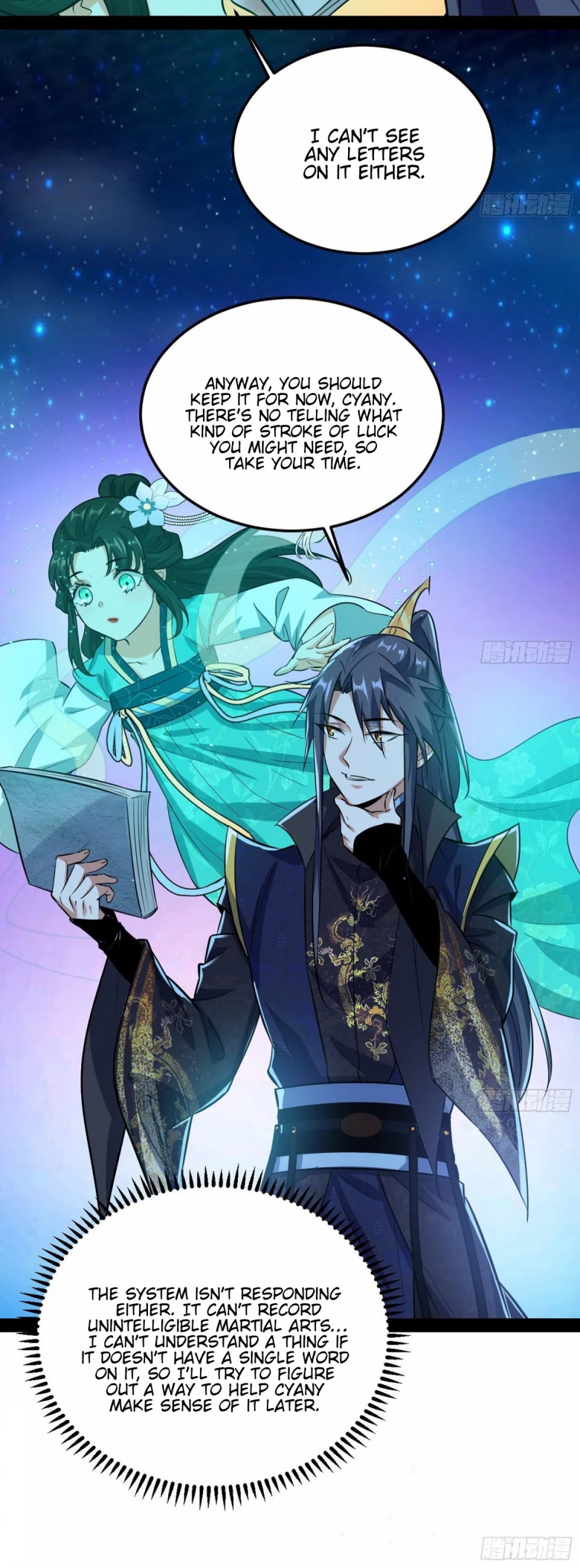 I'm an Evil God Chapter 86 page 54 - Chapter 86: The Startling Rainbow Escape And The Wordless Scripture