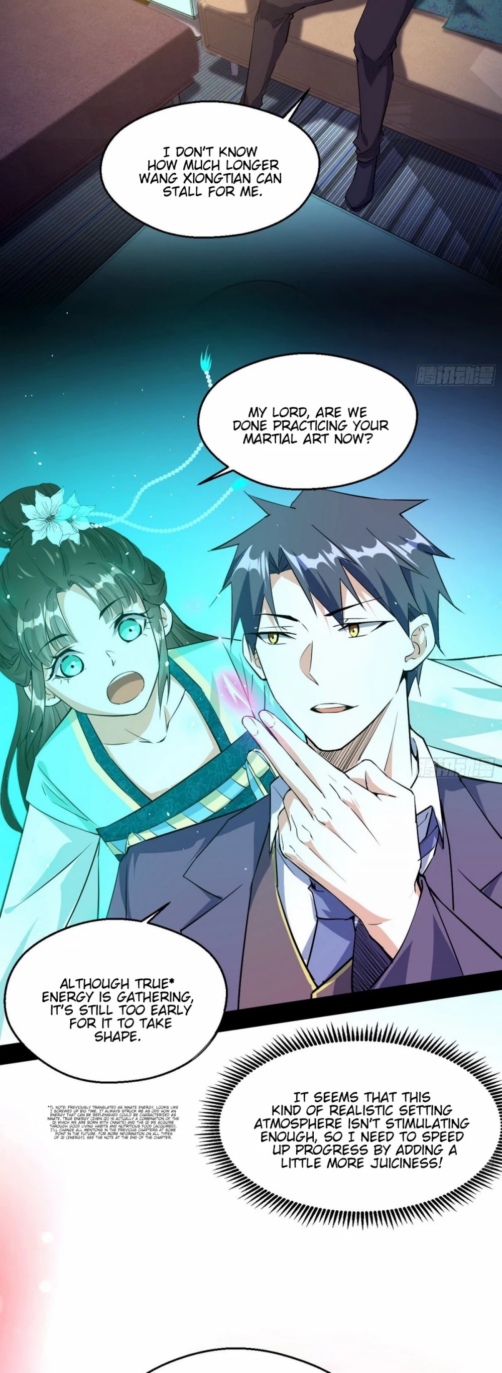 I'm an Evil God Chapter 97 page 19 - Chapter 97: Flirting With Cyany