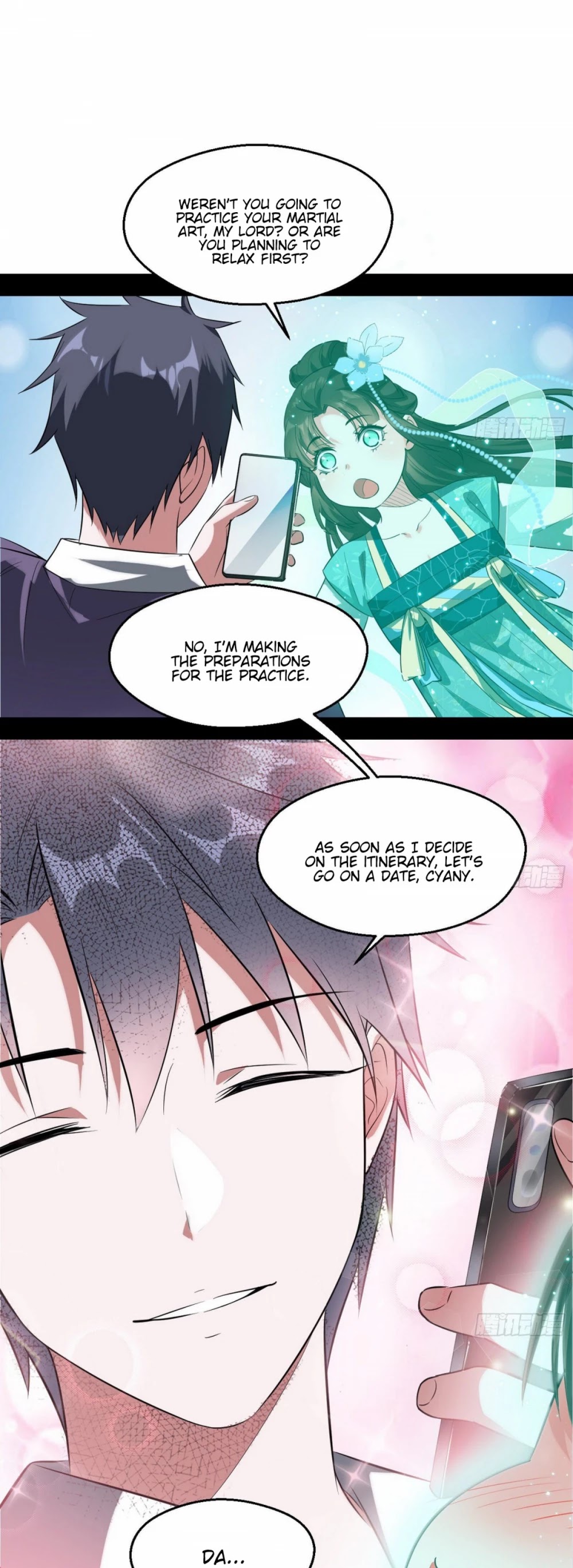 I'm an Evil God Chapter 97 page 9 - Chapter 97: Flirting With Cyany