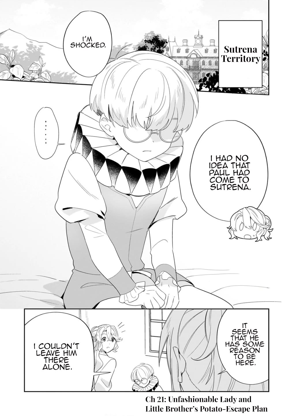 I'm an Unfashionable Lady, but When I Helped a Villainous Young Lord He Ended up Liking Me Chapter 21 page 1 - Chapter 21: Unfashionable Lady and Little Brother’s - Escape Plan