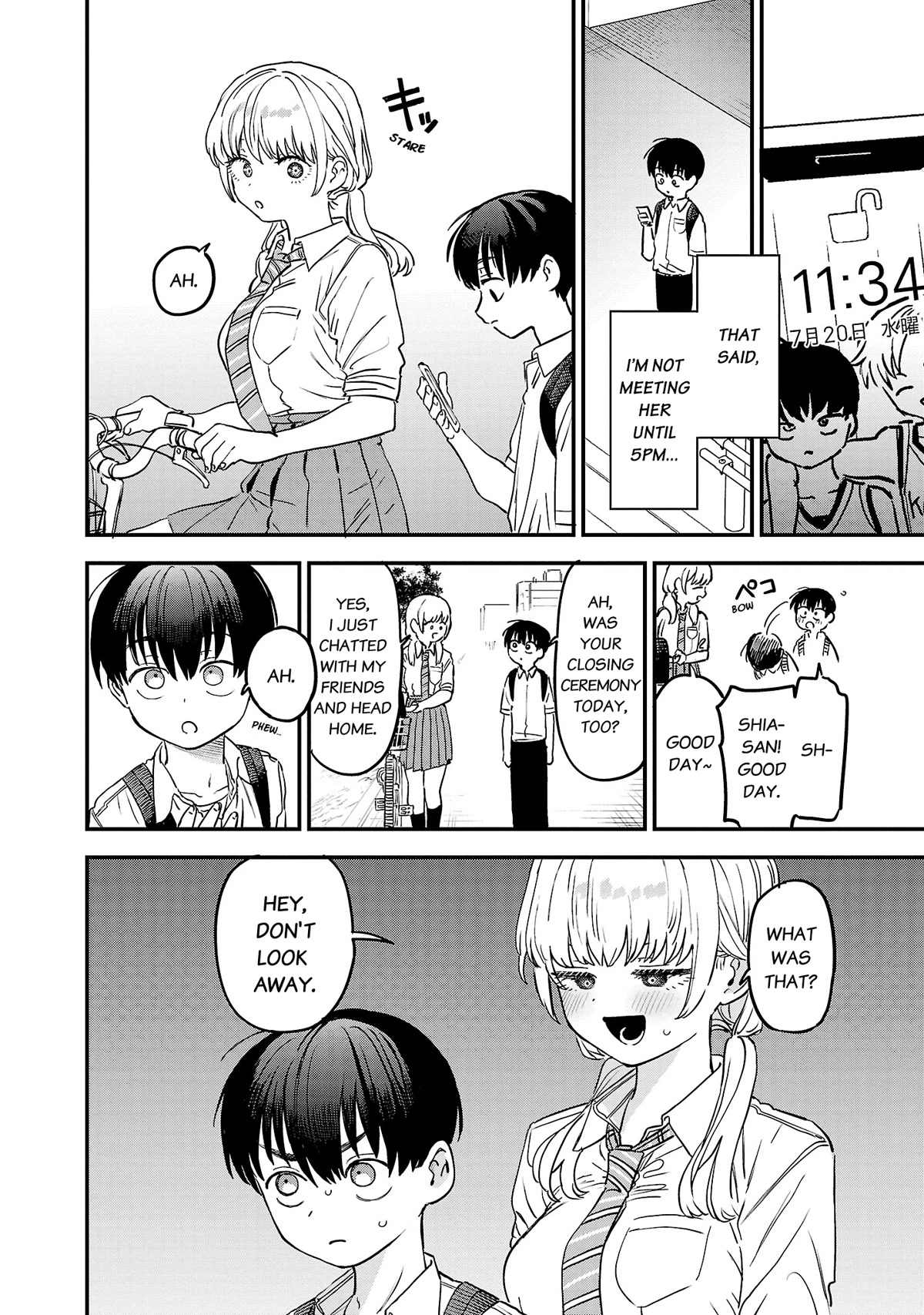I'm in Love with the Older Girl Next Door Chapter 13 page 3 - Chapter 13: Shia-san is looking at me