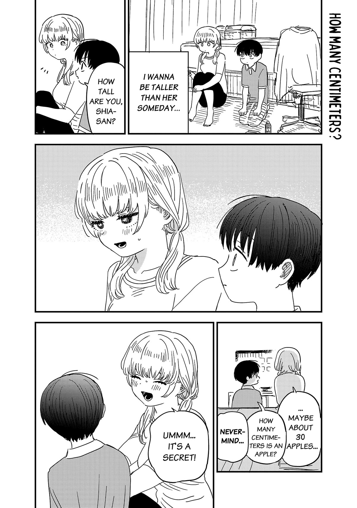 I'm in Love with the Older Girl Next Door Chapter 18.1 page 2 - Chapter 18.1: How many centimeters?