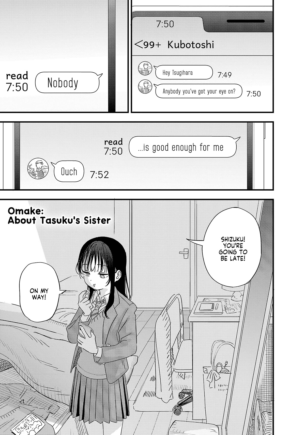 I'm in Love with the Older Girl Next Door Chapter 36.5 page 1 - Chapter 36.5: Omake: About Tasuku's Sister