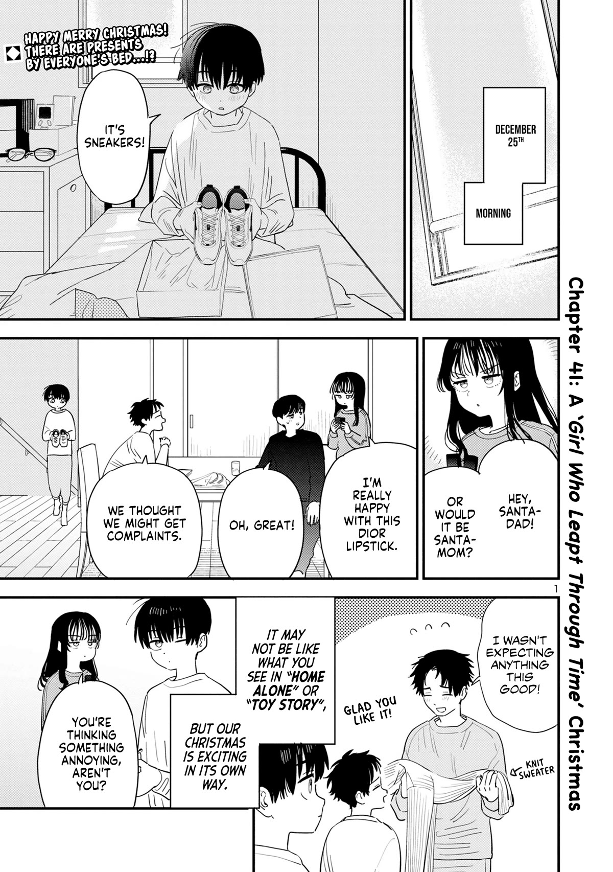 I'm in Love with the Older Girl Next Door Chapter 41 page 1 - Chapter 41: A 'Girl Who Leapt Through Time' Christmas