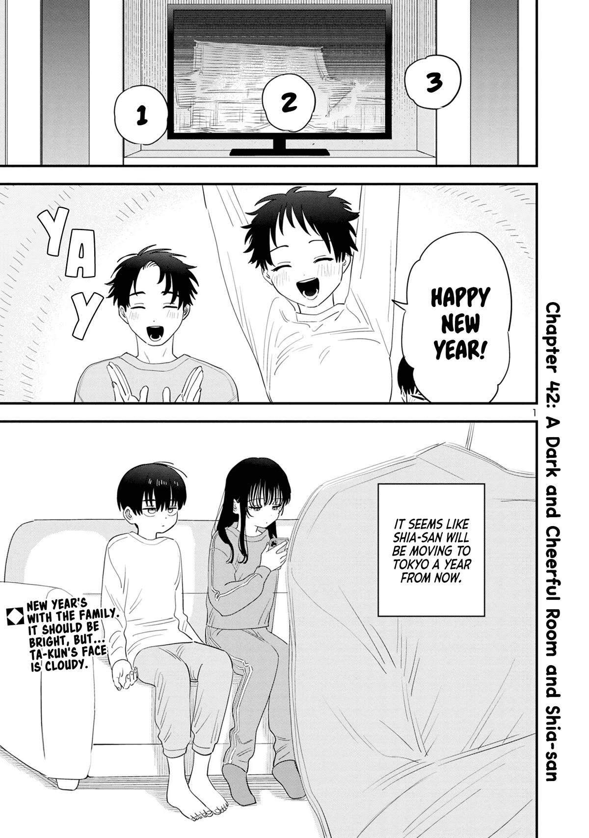 I'm in Love with the Older Girl Next Door Chapter 42 page 1 - Chapter 42: A Dark and Cheerful Room and Shia-san