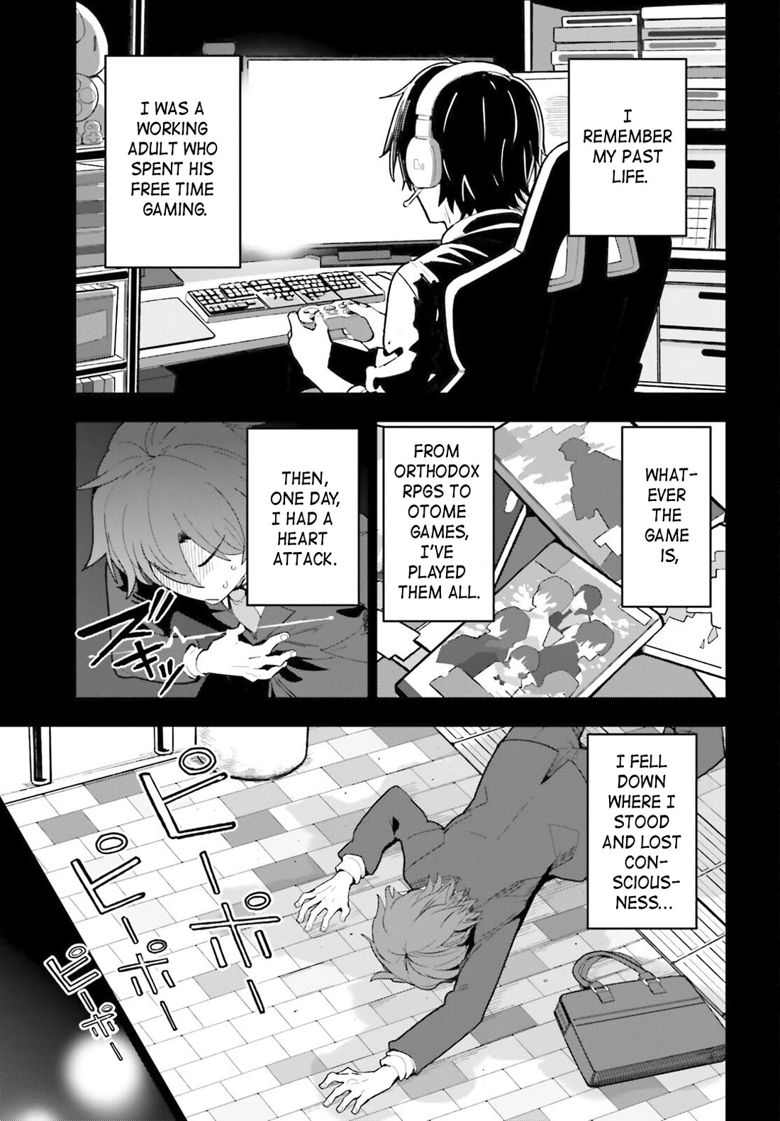 I'm Just a Mob Priest, but Since I Realized This World is an Otome Game, I'll Train the Heroine Chapter 1 page 3 - Chapter 1: I picked up the Saint