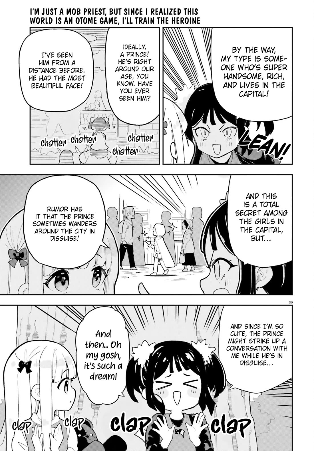 I'm Just a Mob Priest, but Since I Realized This World is an Otome Game, I'll Train the Heroine Chapter 11 page 10 - Chapter 11: Let's Get Along
