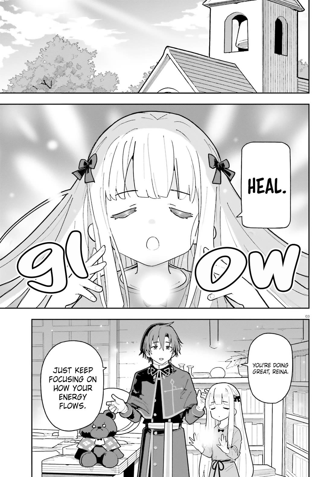 I'm Just a Mob Priest, but Since I Realized This World is an Otome Game, I'll Train the Heroine Chapter 12 page 8 - Chapter 12: New Magic?