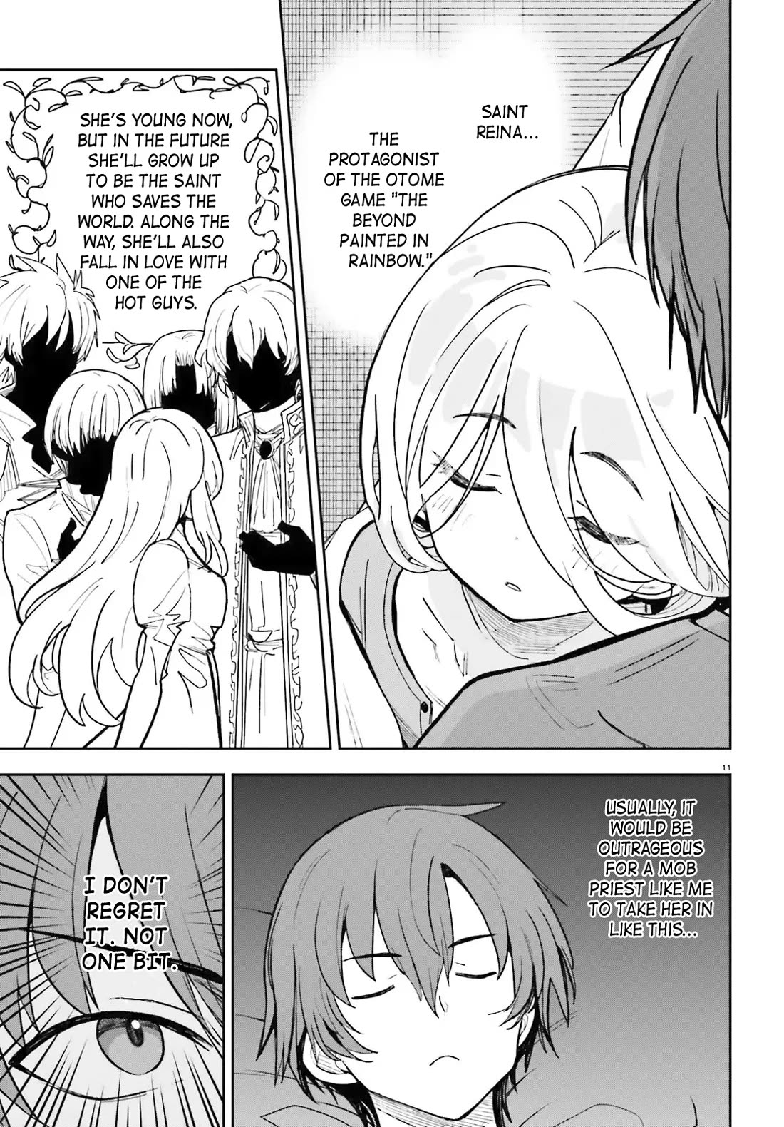 I'm Just a Mob Priest, but Since I Realized This World is an Otome Game, I'll Train the Heroine Chapter 2 page 11 - Chapter 2: I will help you