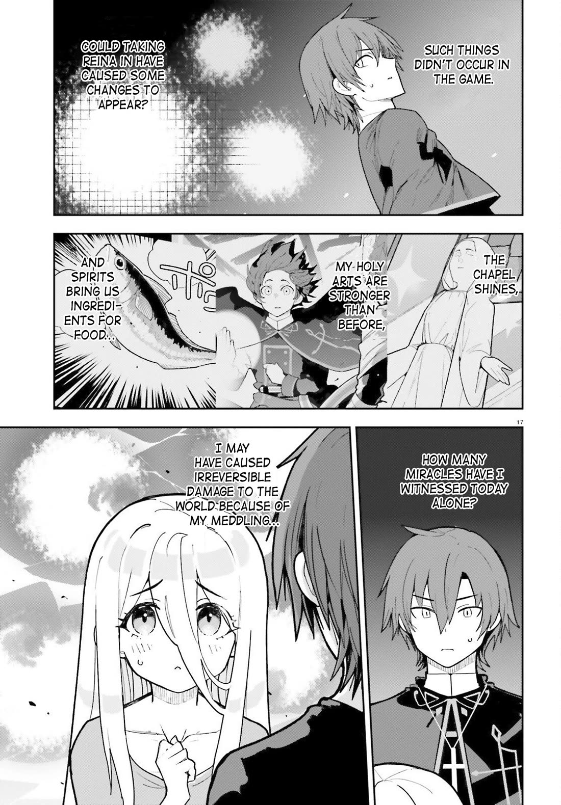 I'm Just a Mob Priest, but Since I Realized This World is an Otome Game, I'll Train the Heroine Chapter 3 page 17 - Chapter 3: The Saint's unending miracles