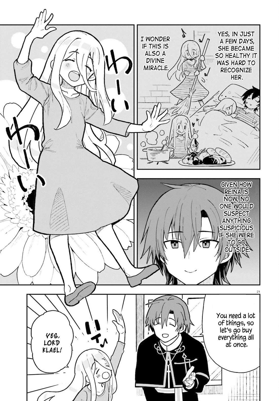 I'm Just a Mob Priest, but Since I Realized This World is an Otome Game, I'll Train the Heroine Chapter 3 page 21 - Chapter 3: The Saint's unending miracles