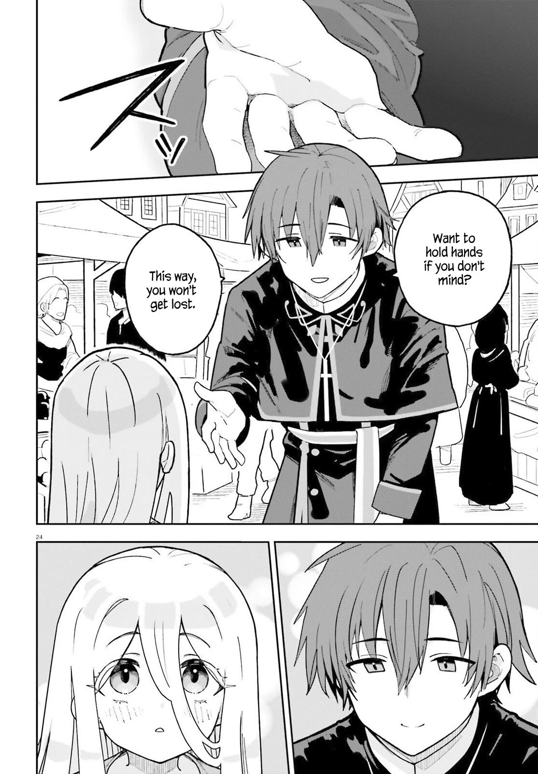 I'm Just a Mob Priest, but Since I Realized This World is an Otome Game, I'll Train the Heroine Chapter 3 page 24 - Chapter 3: The Saint's unending miracles