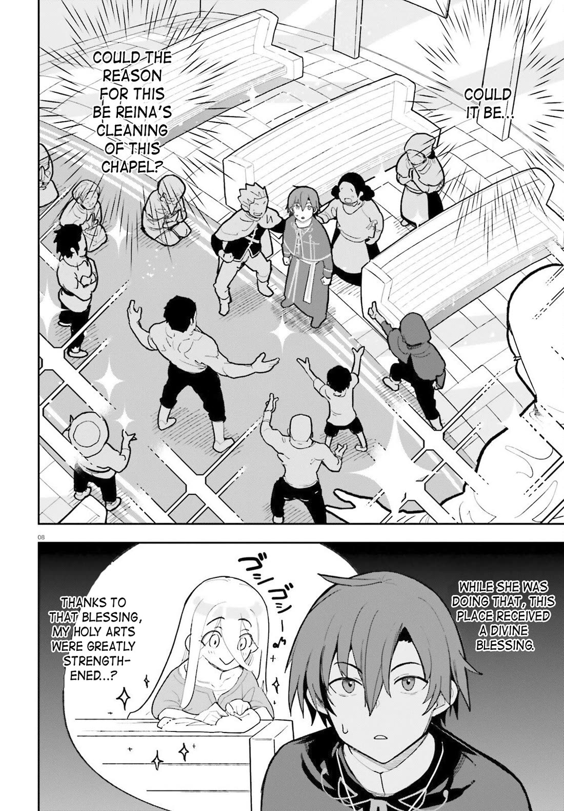 I'm Just a Mob Priest, but Since I Realized This World is an Otome Game, I'll Train the Heroine Chapter 3 page 8 - Chapter 3: The Saint's unending miracles