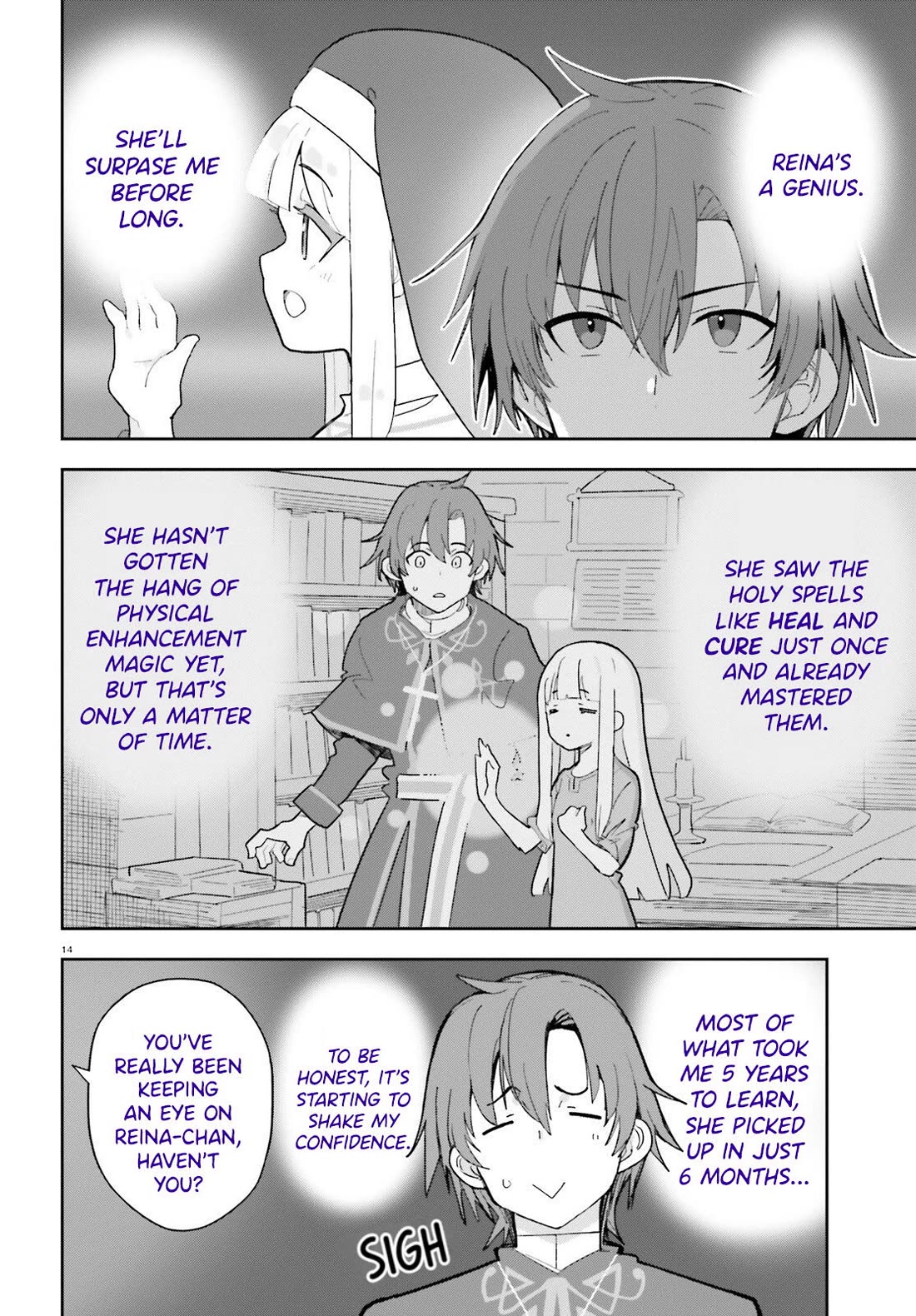 I'm Just a Mob Priest, but Since I Realized This World is an Otome Game, I'll Train the Heroine Chapter 6 page 14 - Chapter 6: Helping with Temple Duties