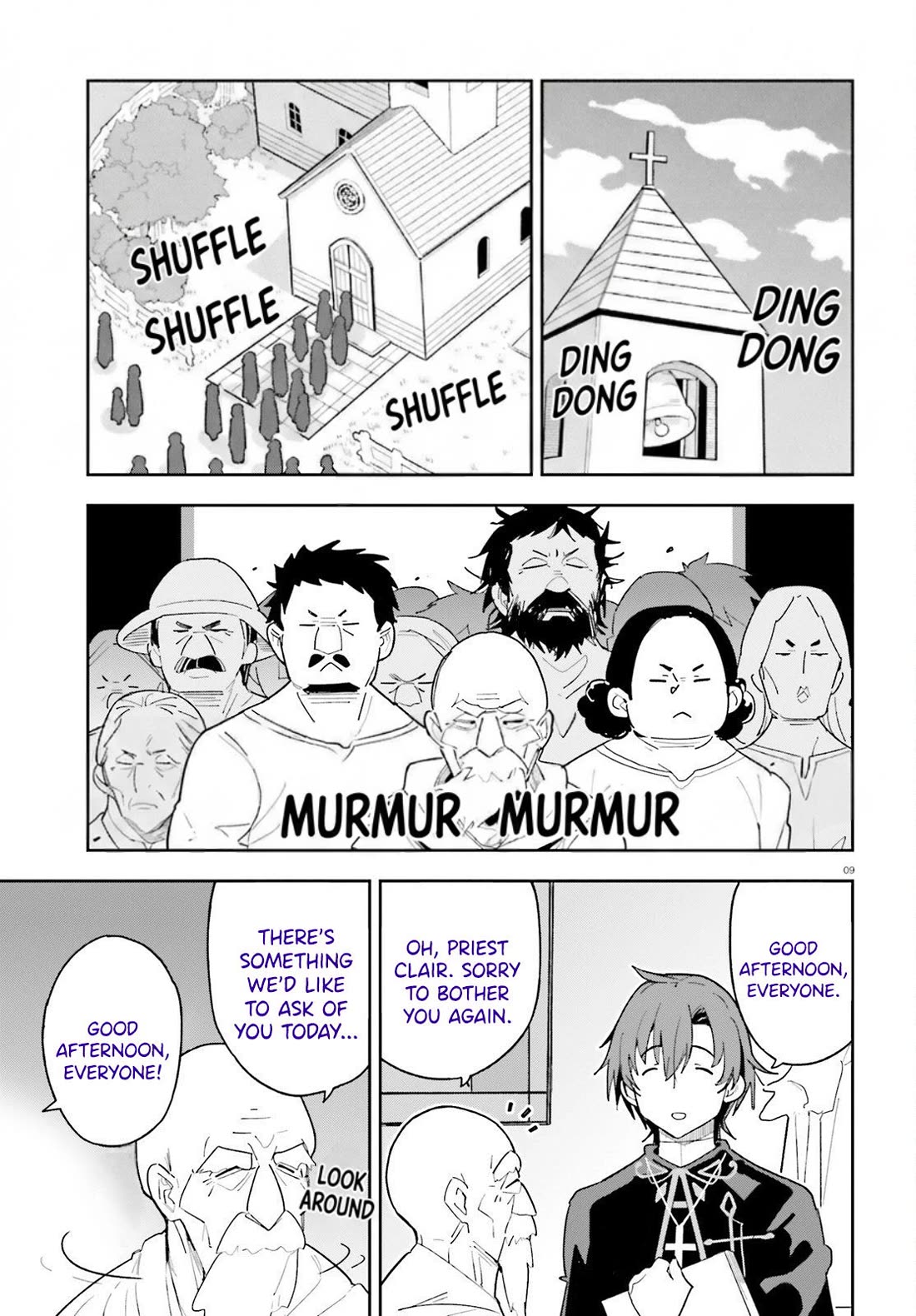 I'm Just a Mob Priest, but Since I Realized This World is an Otome Game, I'll Train the Heroine Chapter 6 page 9 - Chapter 6: Helping with Temple Duties