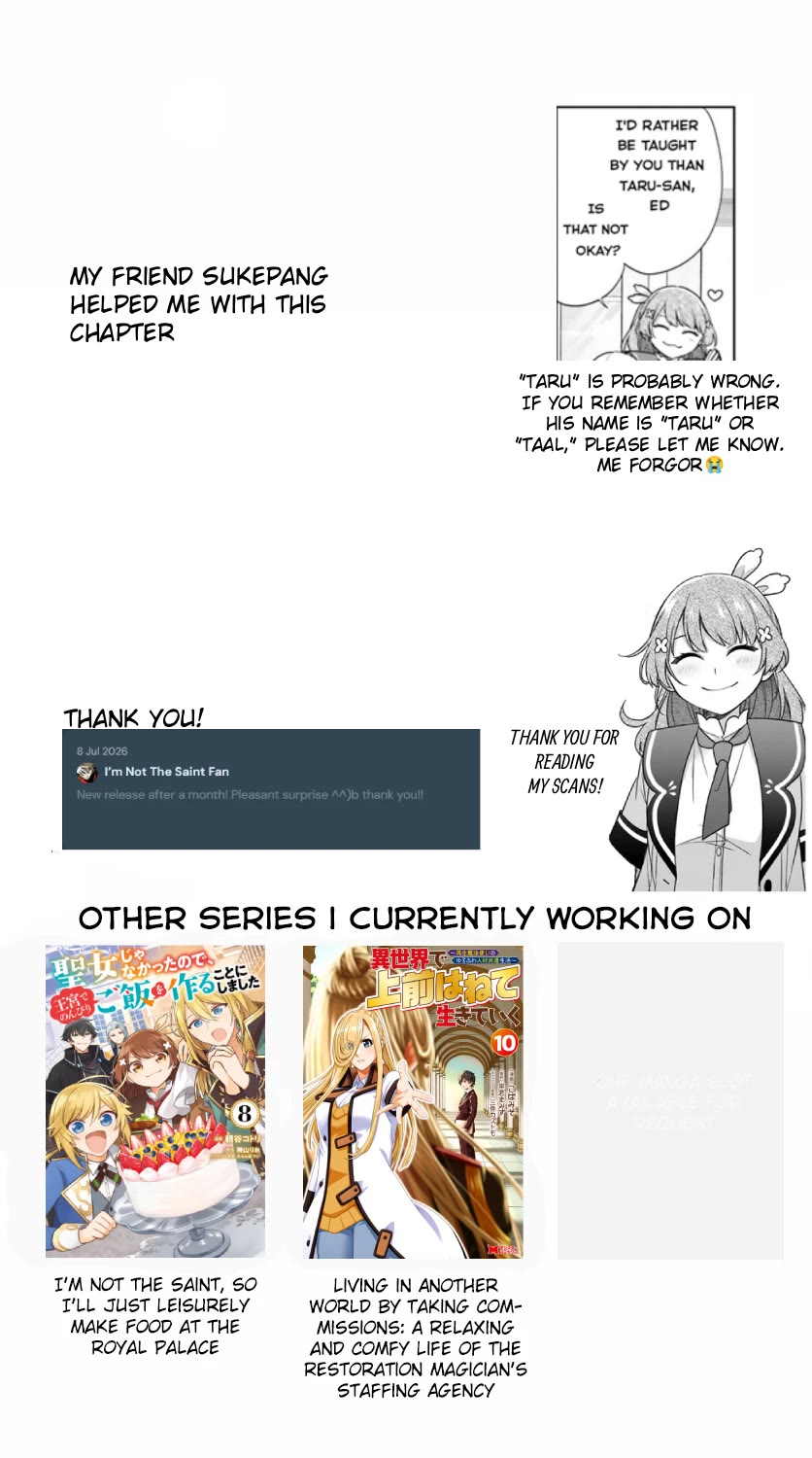 I'm Not the Saint, so I'll Just Leisurely Make Food at the Royal Palace Chapter 34 page 30 - Chapter 34