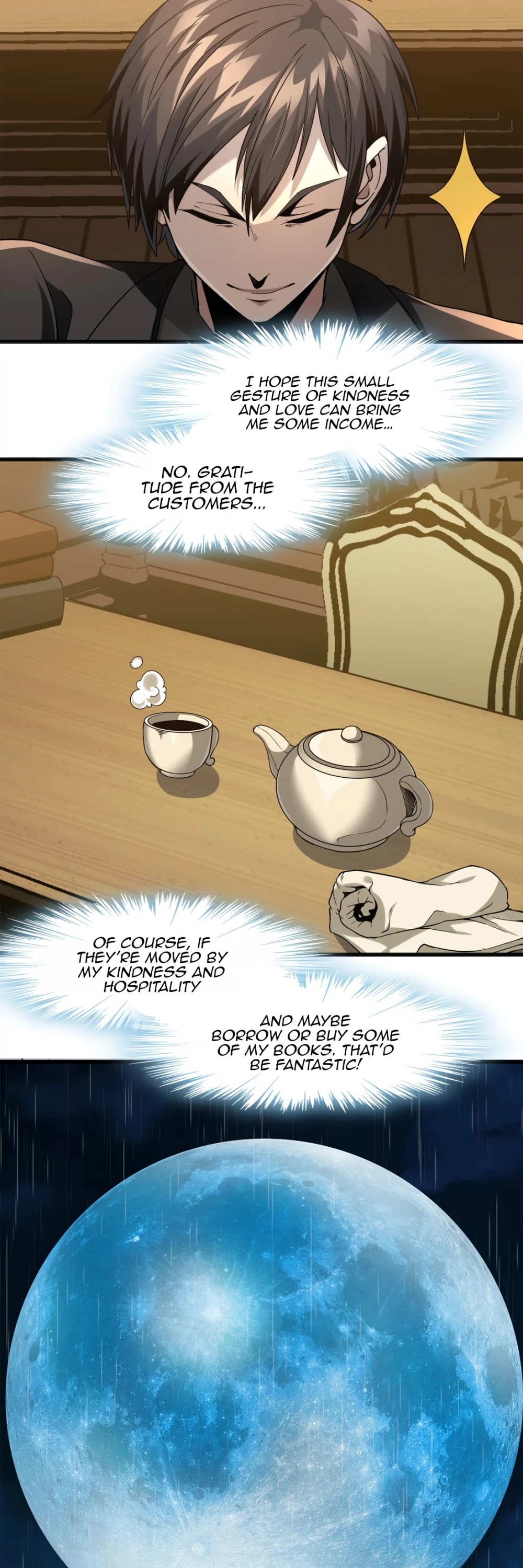 I'm Really Not the Evil God's Lackey Chapter 1 page 6 - Chapter 1: Visitor On a Rainy Night