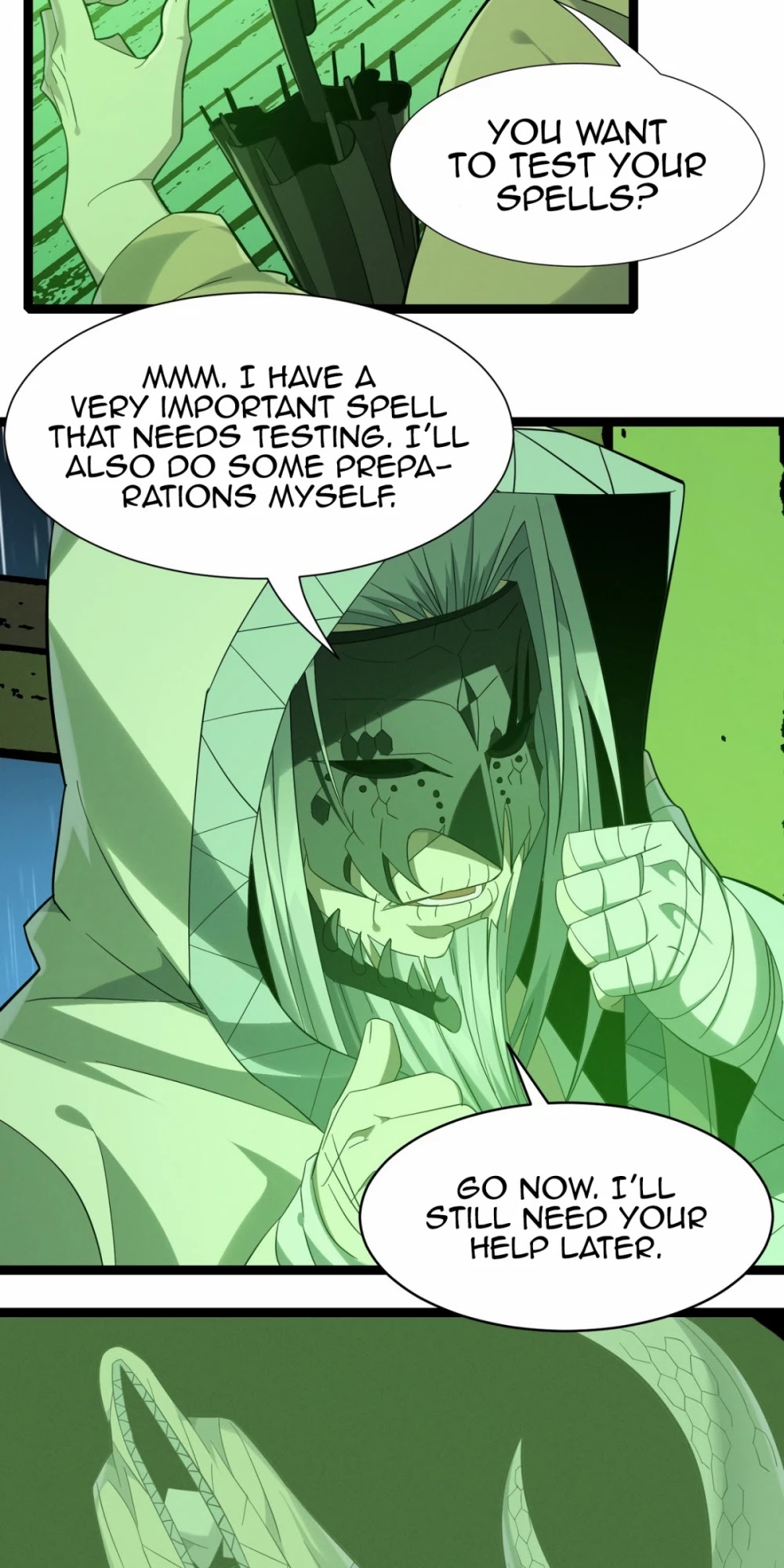 I'm Really Not the Evil God's Lackey Chapter 21 page 55 - Chapter 21: A Warning