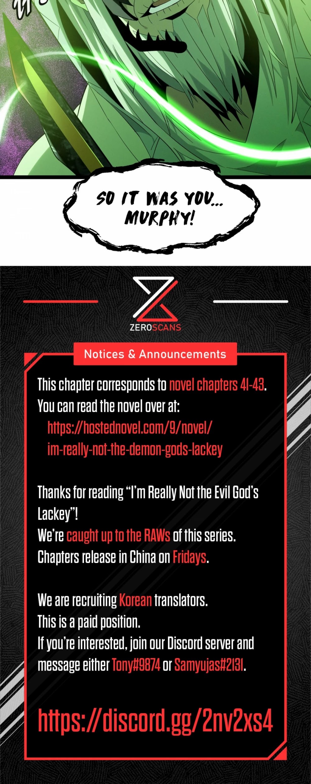 I'm Really Not the Evil God's Lackey Chapter 21 page 62 - Chapter 21: A Warning