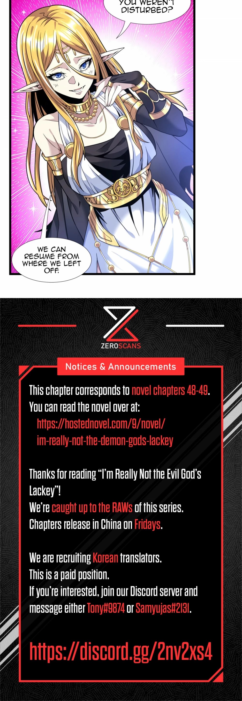 I'm Really Not the Evil God's Lackey Chapter 24 page 61 - Chapter 24: Fall of the Destructive
