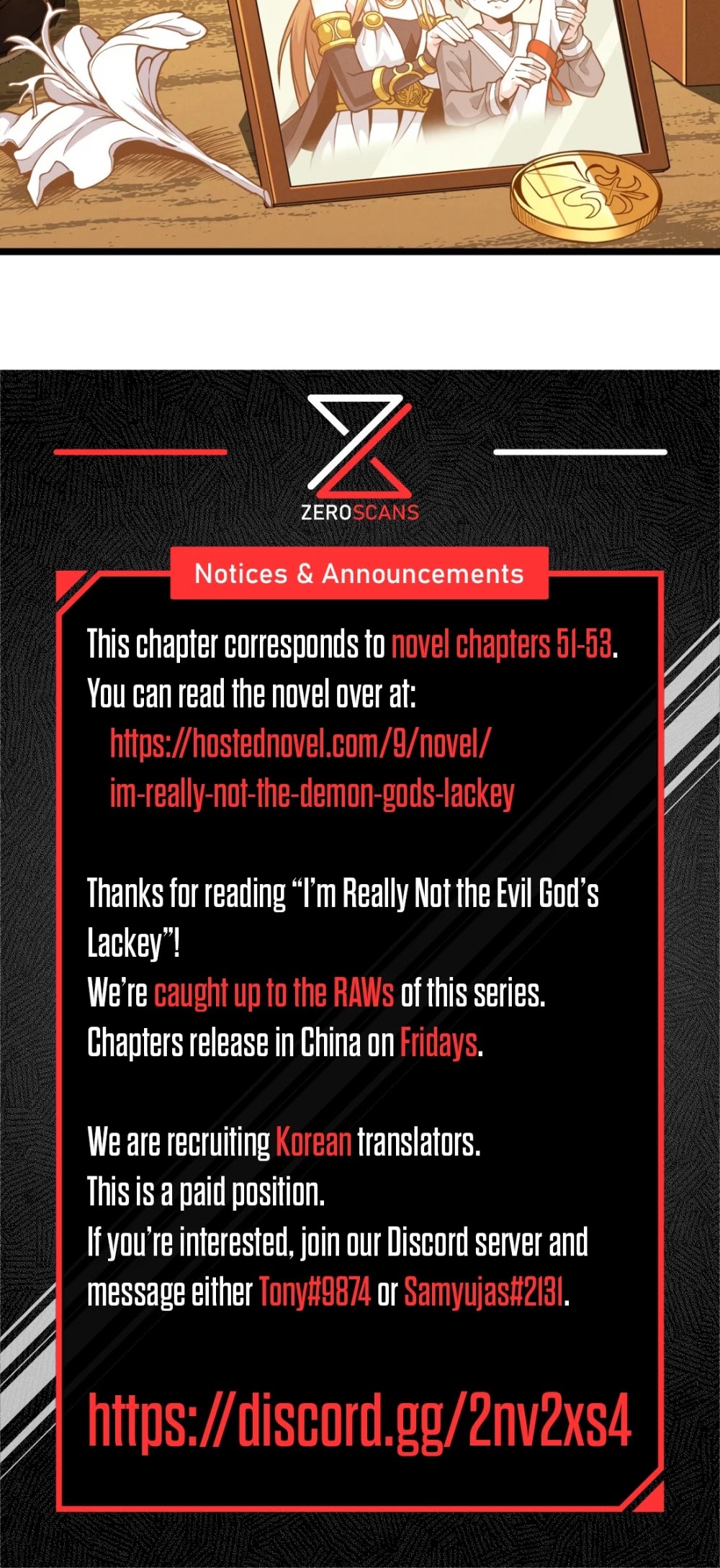 I'm Really Not the Evil God's Lackey Chapter 26 page 61 - Chapter 26: The Iris and the Truth Society
