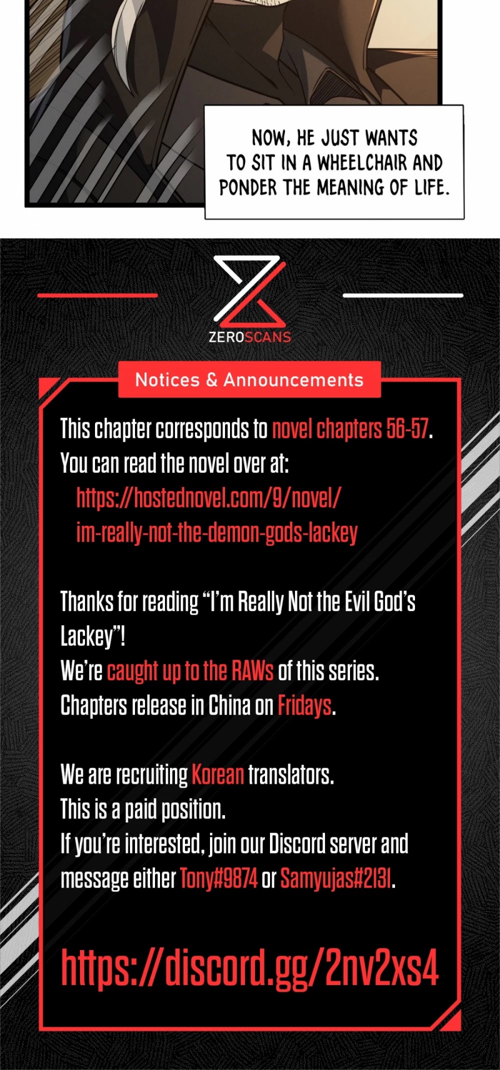 I'm Really Not the Evil God's Lackey Chapter 28 page 55 - Chapter 28: Destroy My Entire Being