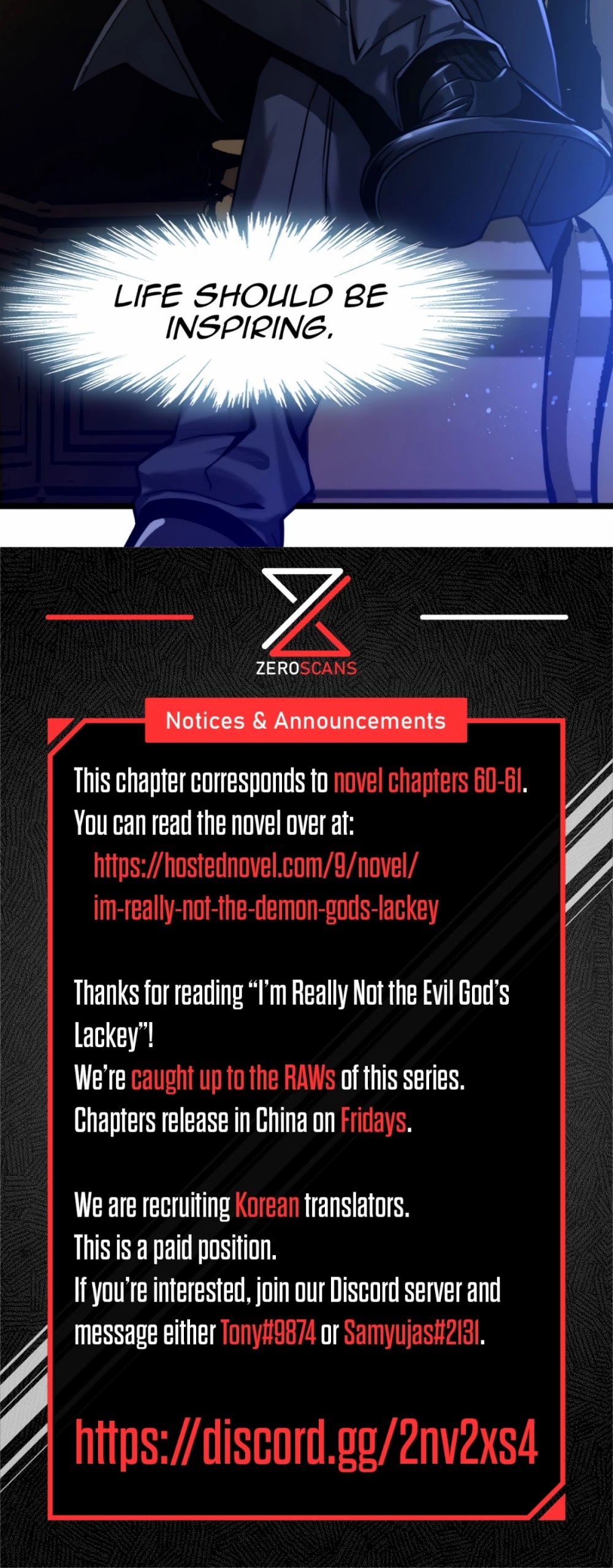 I'm Really Not the Evil God's Lackey Chapter 30 page 62 - Chapter 30: He’s Just Playing a Game!