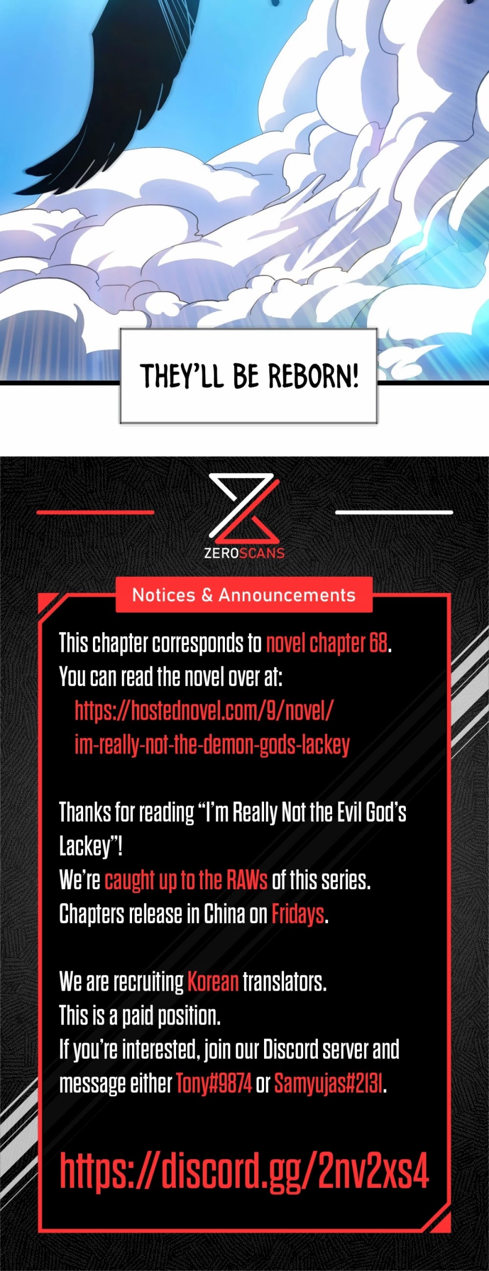 I'm Really Not the Evil God's Lackey Chapter 36 page 71 - Chapter 36: Reborn