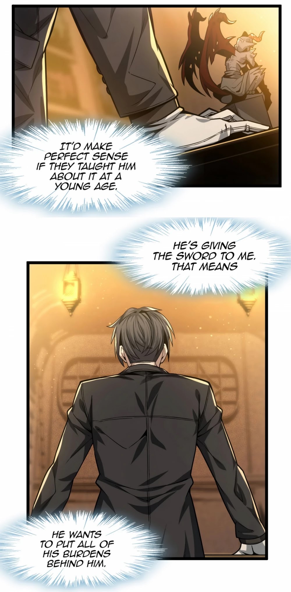 I'm Really Not the Evil God's Lackey Chapter 38 page 12 - Chapter 38: Can I Pull It Out And Have A Look?