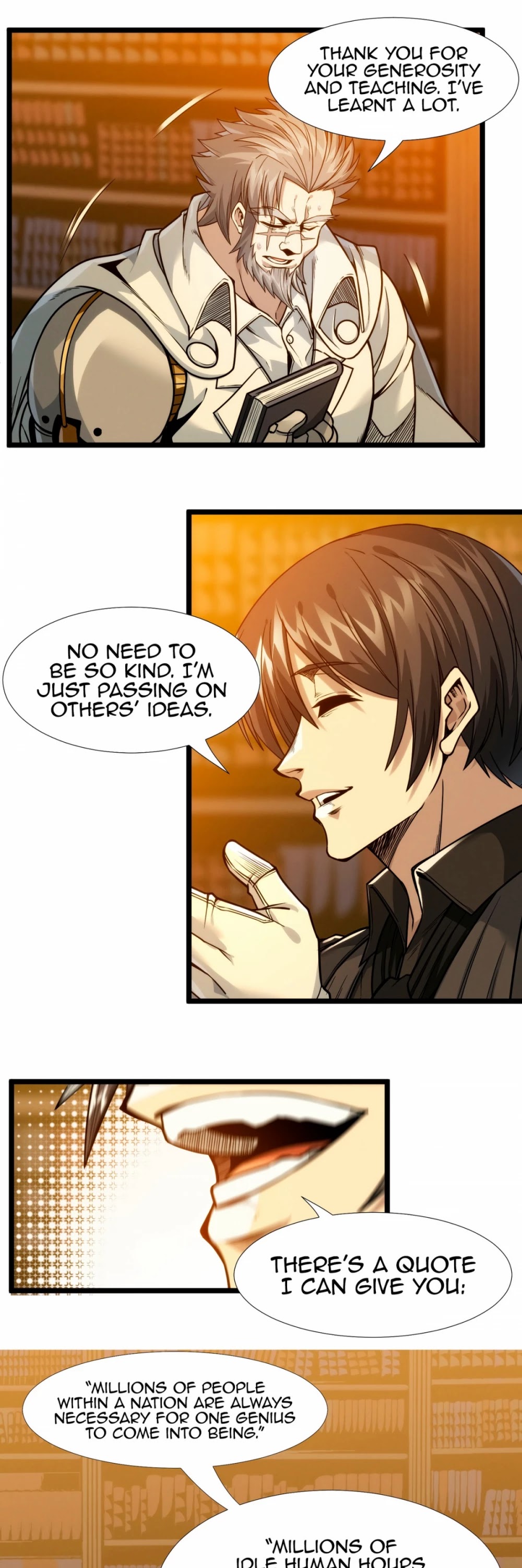 I'm Really Not the Evil God's Lackey Chapter 40 page 42 - Chapter 40: Shine, Light of Humanity