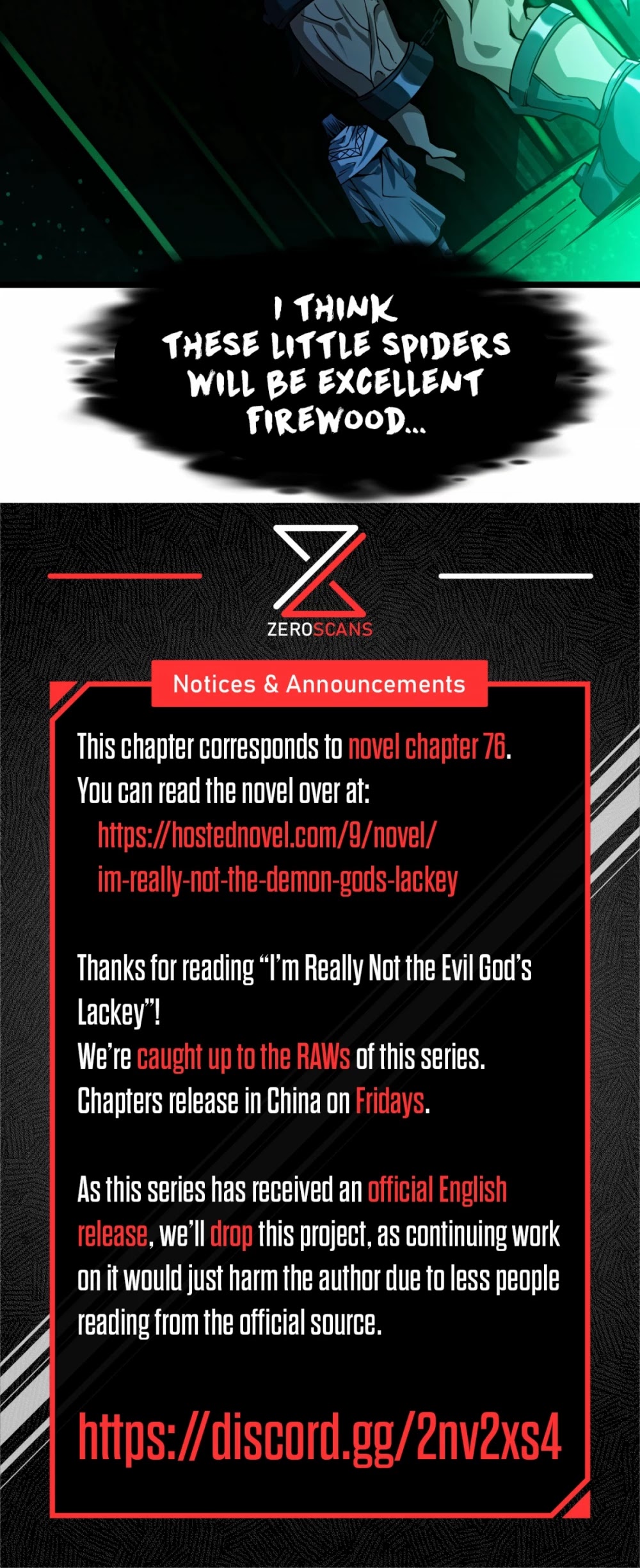 I'm Really Not the Evil God's Lackey Chapter 46 page 32 - Chapter 46: Excellent Firewood