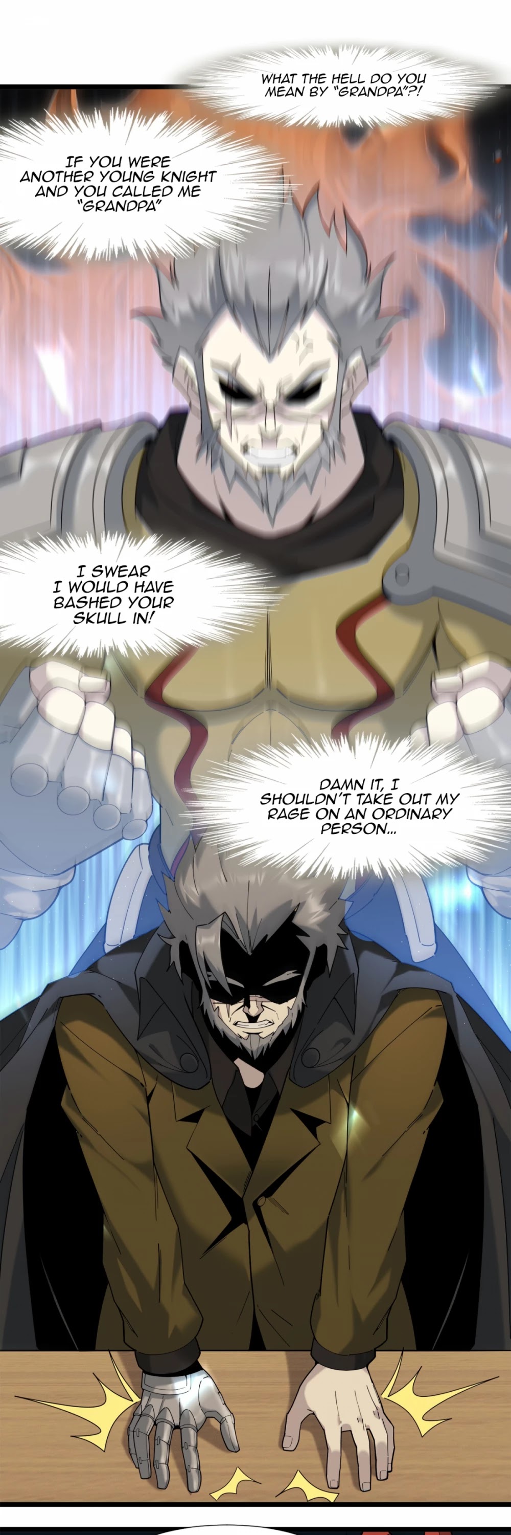 I'm Really Not the Evil God's Lackey Chapter 8 page 12 - Chapter 8: Strange Grandpa