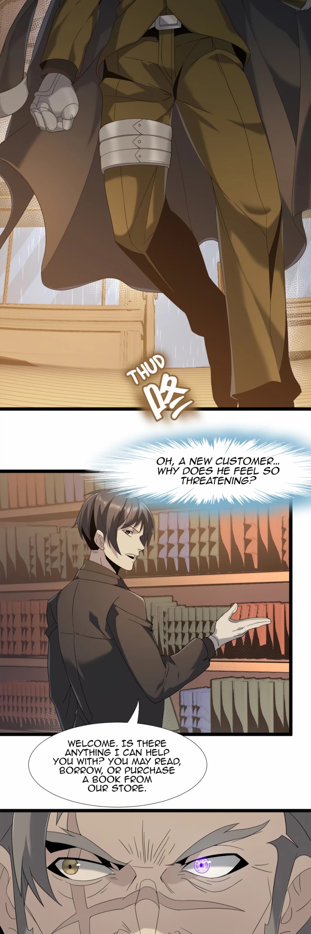 I'm Really Not the Evil God's Lackey Chapter 8 page 8 - Chapter 8: Strange Grandpa