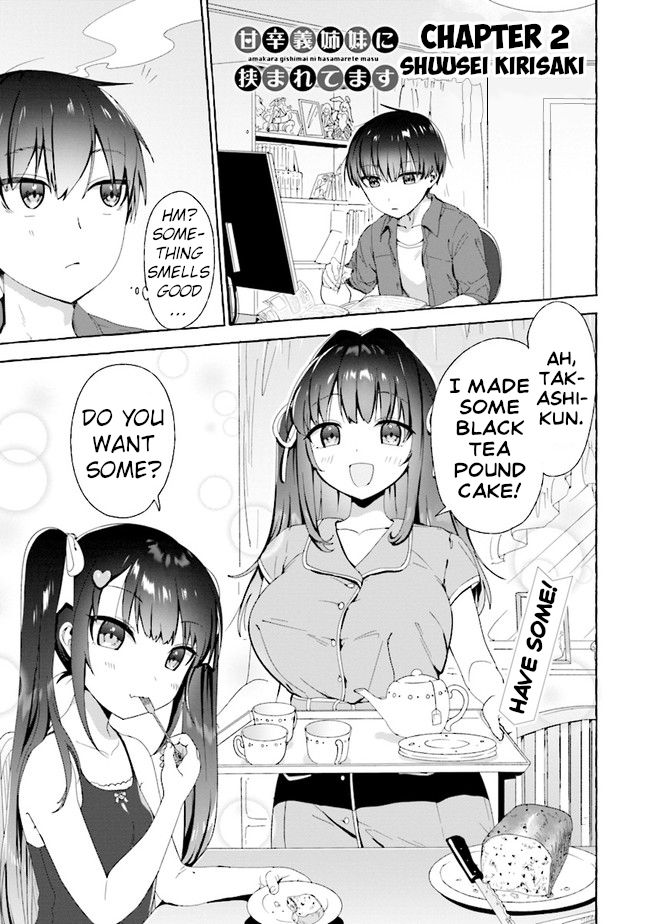 I'm Sandwiched Between Sweet and Spicy Step-Sisters Chapter 2 page 1 - Chapter 2