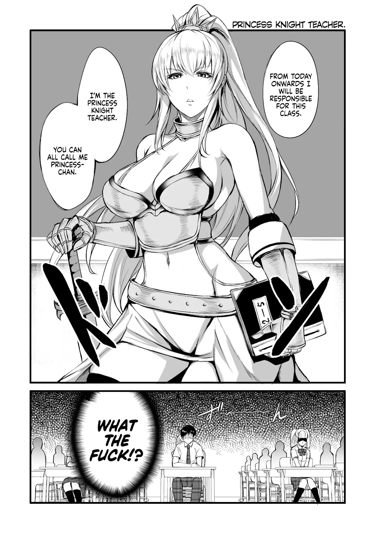 I'm Sorry. Princess Knight Teacher (Webcomic) Chapter 1 page 2 - Chapter 1: The Princess Knight Teacher