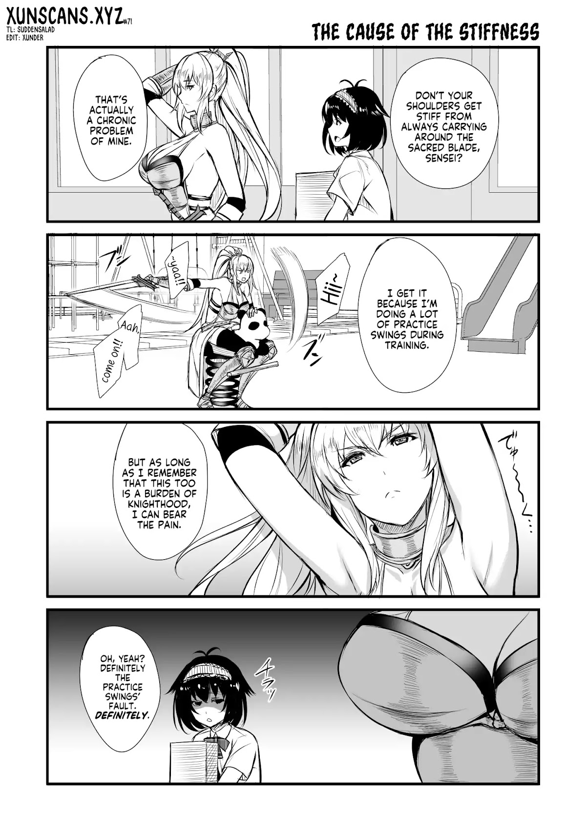 I'm Sorry. Princess Knight Teacher (Webcomic) Chapter 2 page 1 - Chapter 2: The Cause of the Stiffness