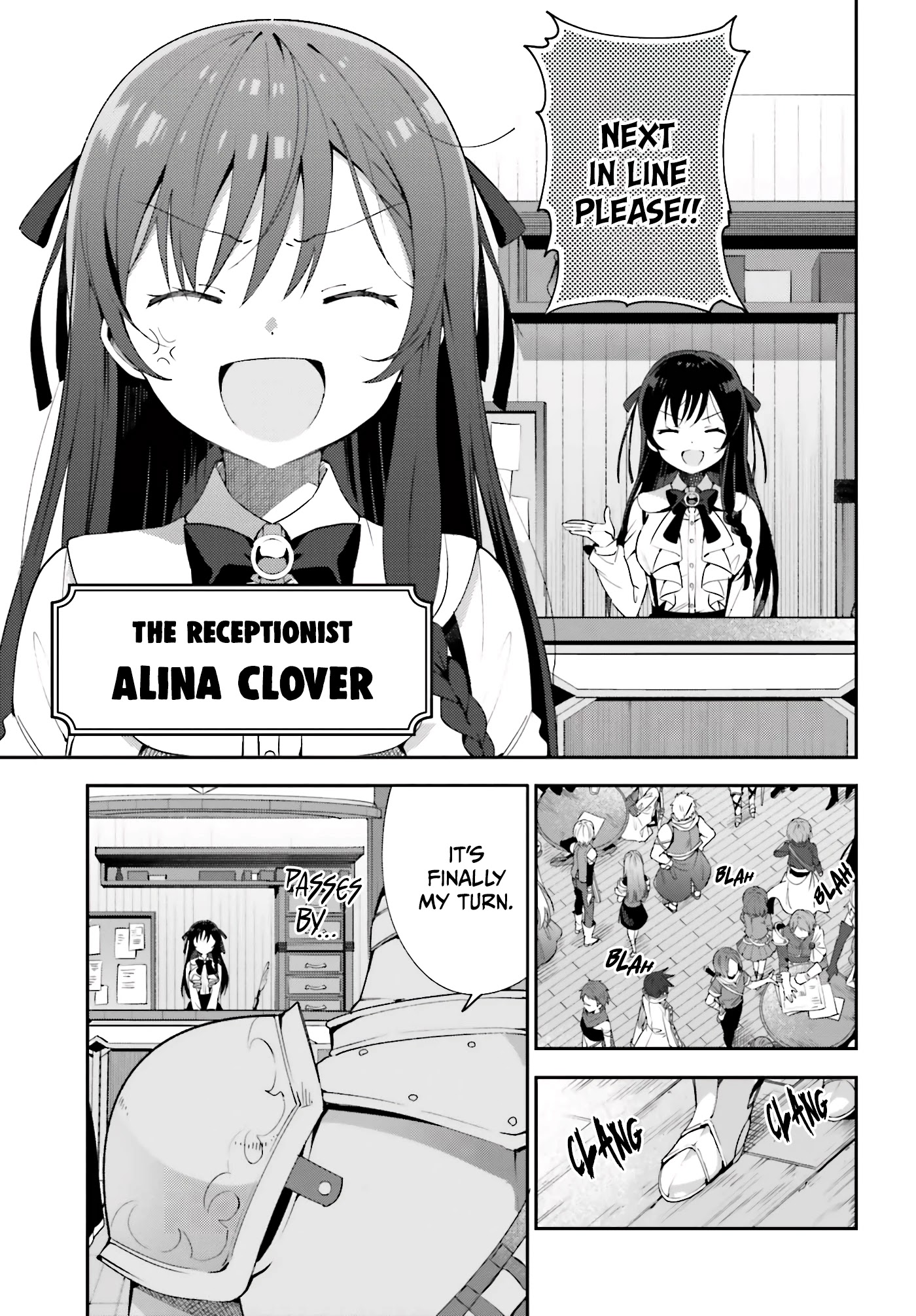 I'm the Guild Receptionist, but Since I Don't Want to Work Overtime, I Think I'll Just Solo the Boss Chapter 1 page 5 - Chapter 1