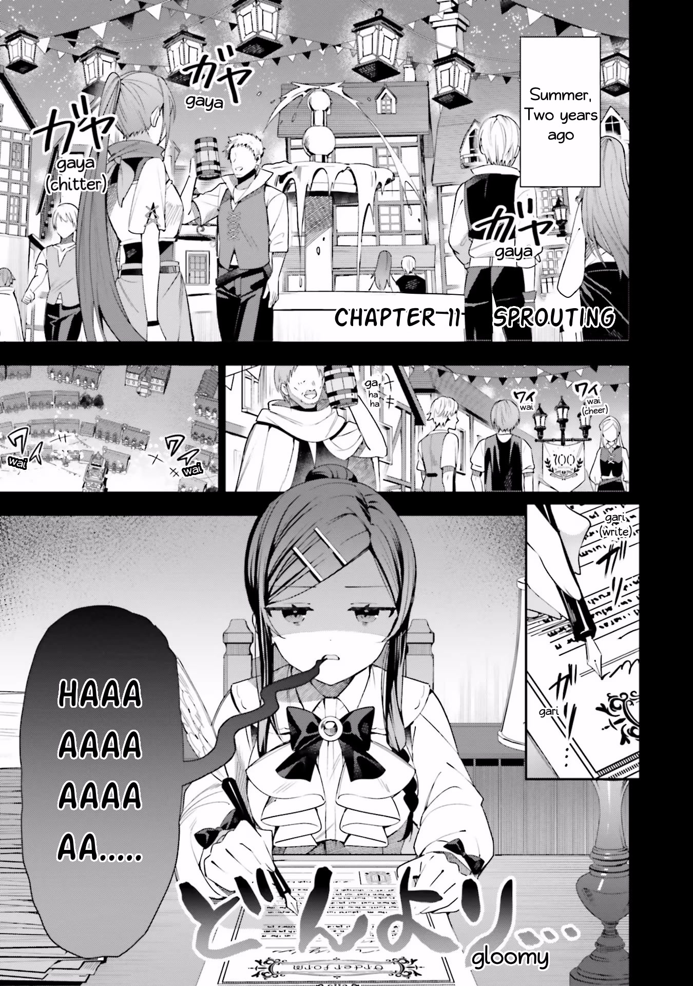 I'm the Guild Receptionist, but Since I Don't Want to Work Overtime, I Think I'll Just Solo the Boss Chapter 11 page 1 - Chapter 11: Sprouting