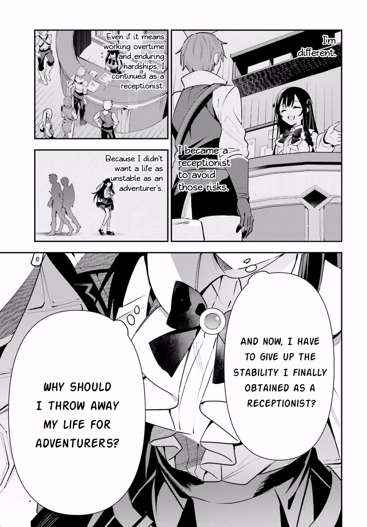 I'm the Guild Receptionist, but Since I Don't Want to Work Overtime, I Think I'll Just Solo the Boss Chapter 19 page 19 - Chapter 19: Motive