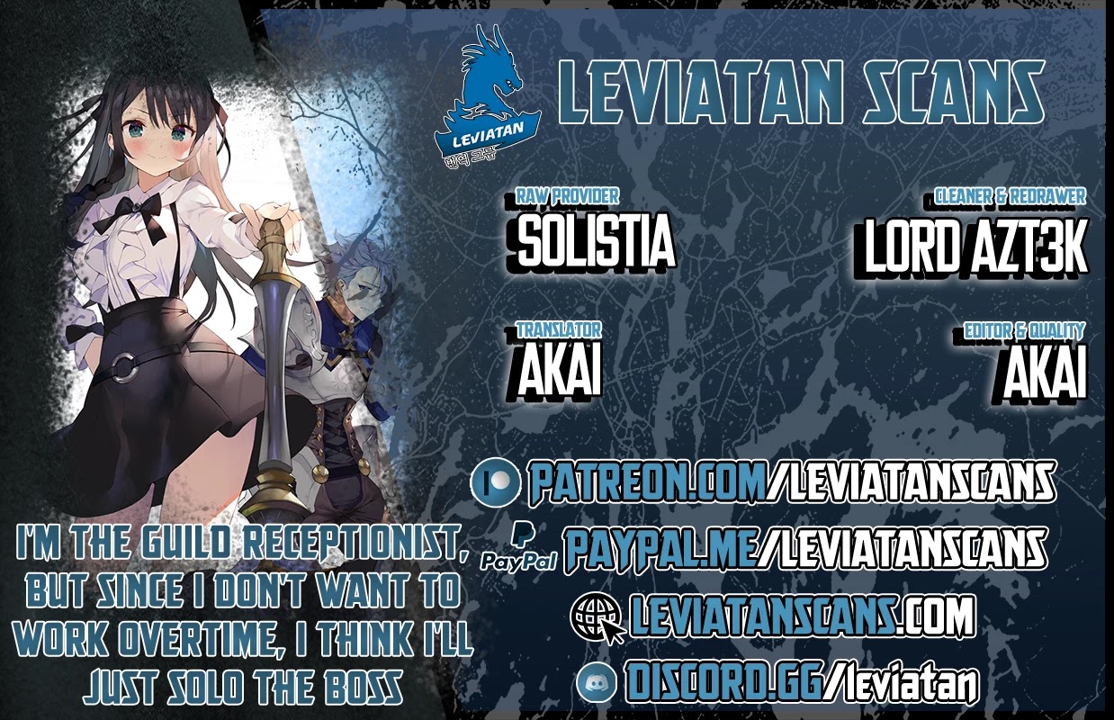 I'm the Guild Receptionist, but Since I Don't Want to Work Overtime, I Think I'll Just Solo the Boss Chapter 2 page 1 - Chapter 2