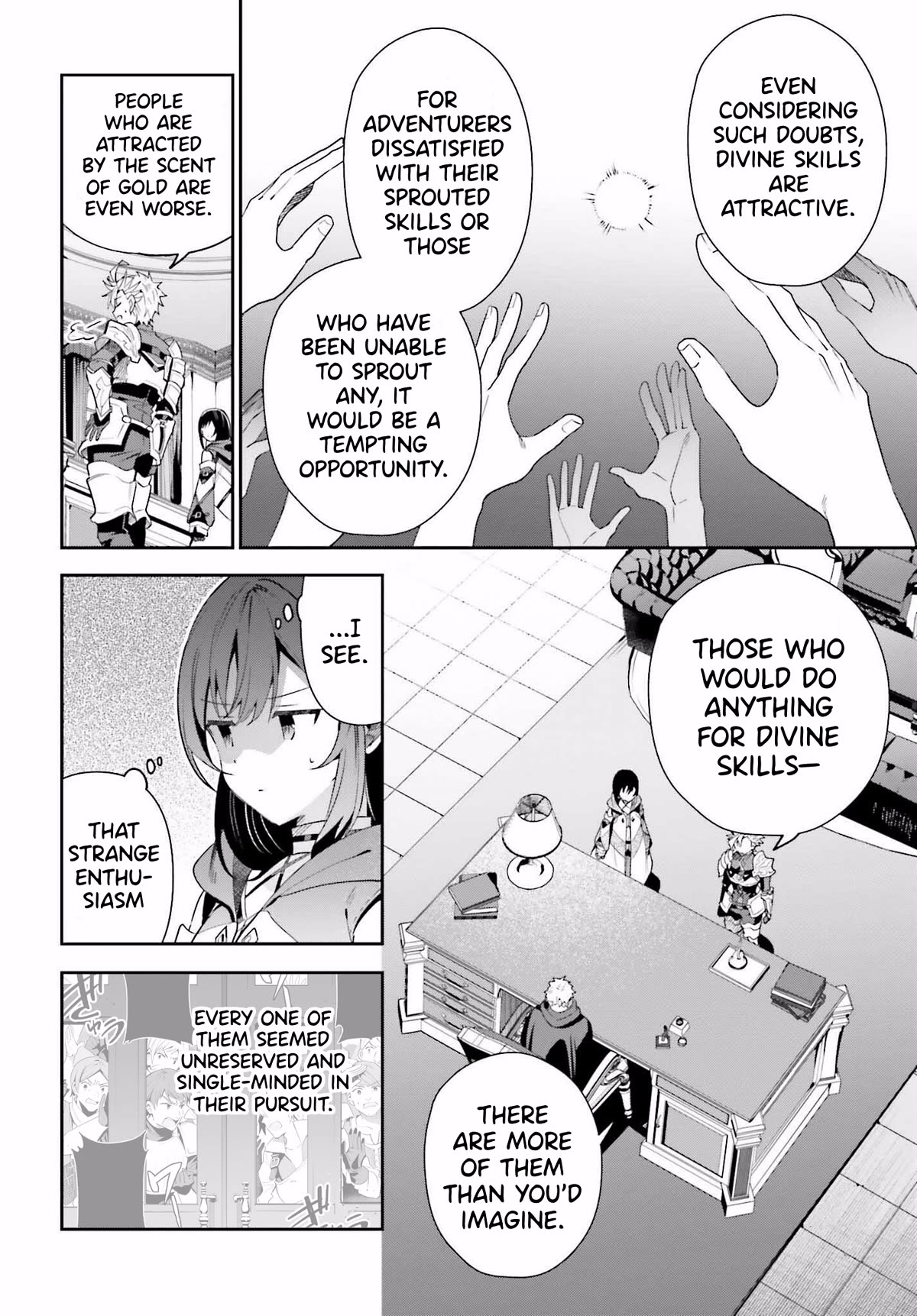 I'm the Guild Receptionist, but Since I Don't Want to Work Overtime, I Think I'll Just Solo the Boss Chapter 25 page 22 - Chapter 25: Rumors
