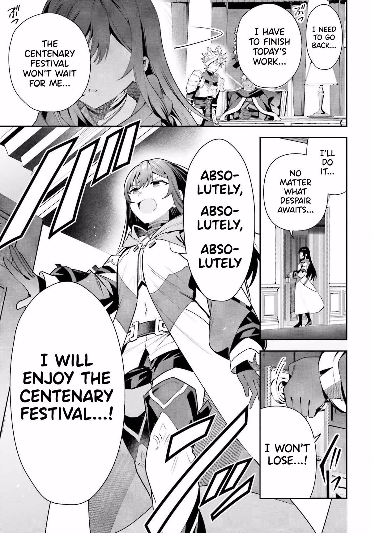 I'm the Guild Receptionist, but Since I Don't Want to Work Overtime, I Think I'll Just Solo the Boss Chapter 25 page 27 - Chapter 25: Rumors