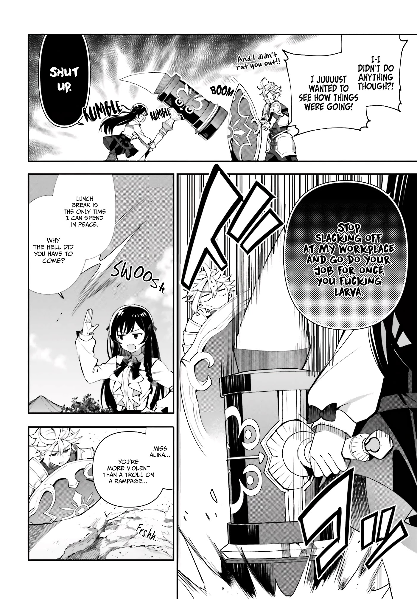 I'm the Guild Receptionist, but Since I Don't Want to Work Overtime, I Think I'll Just Solo the Boss Chapter 4 page 9 - Chapter 4