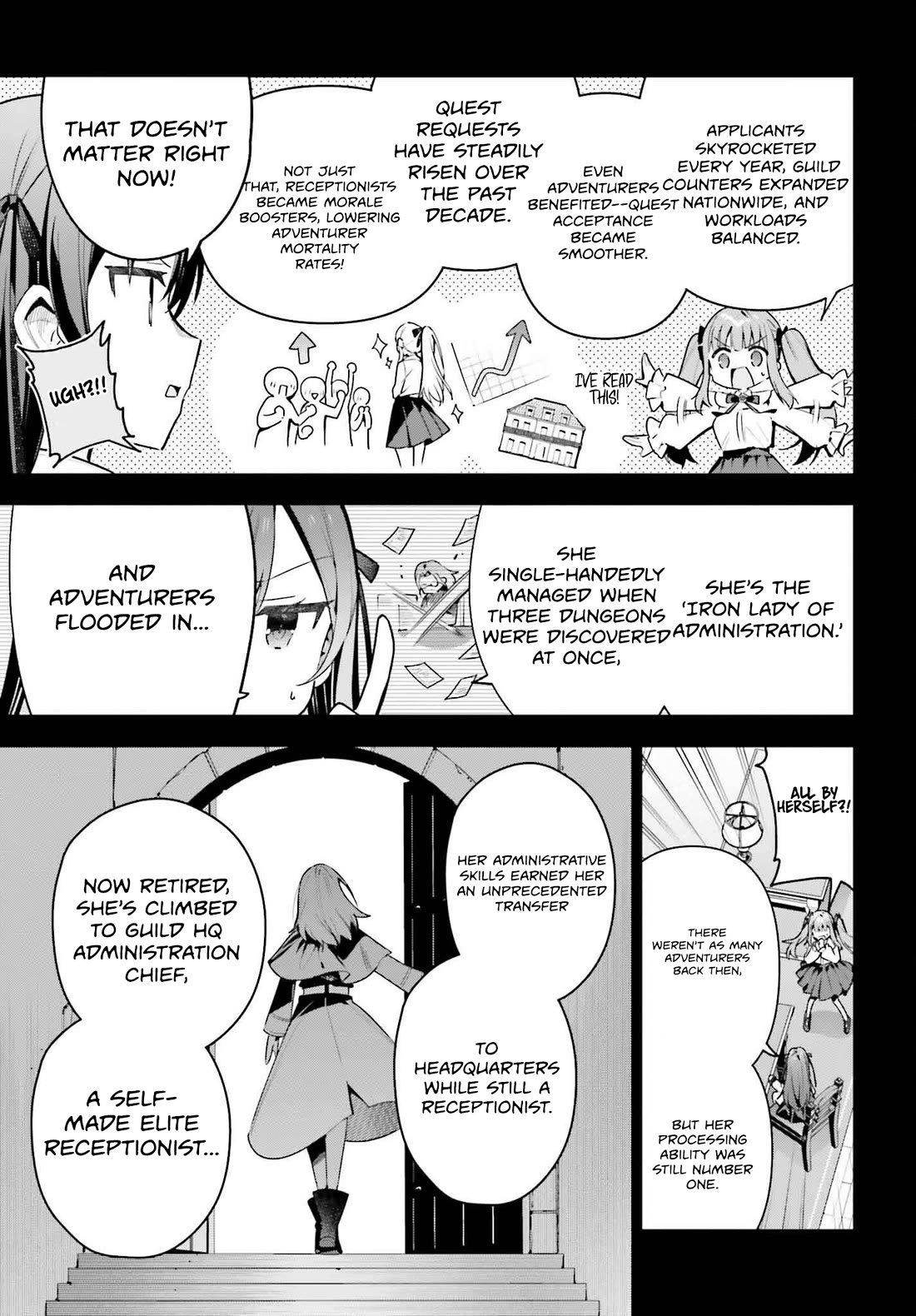 I'm the Guild Receptionist, but Since I Don't Want to Work Overtime, I Think I'll Just Solo the Boss Chapter 41 page 13 - Chapter 41