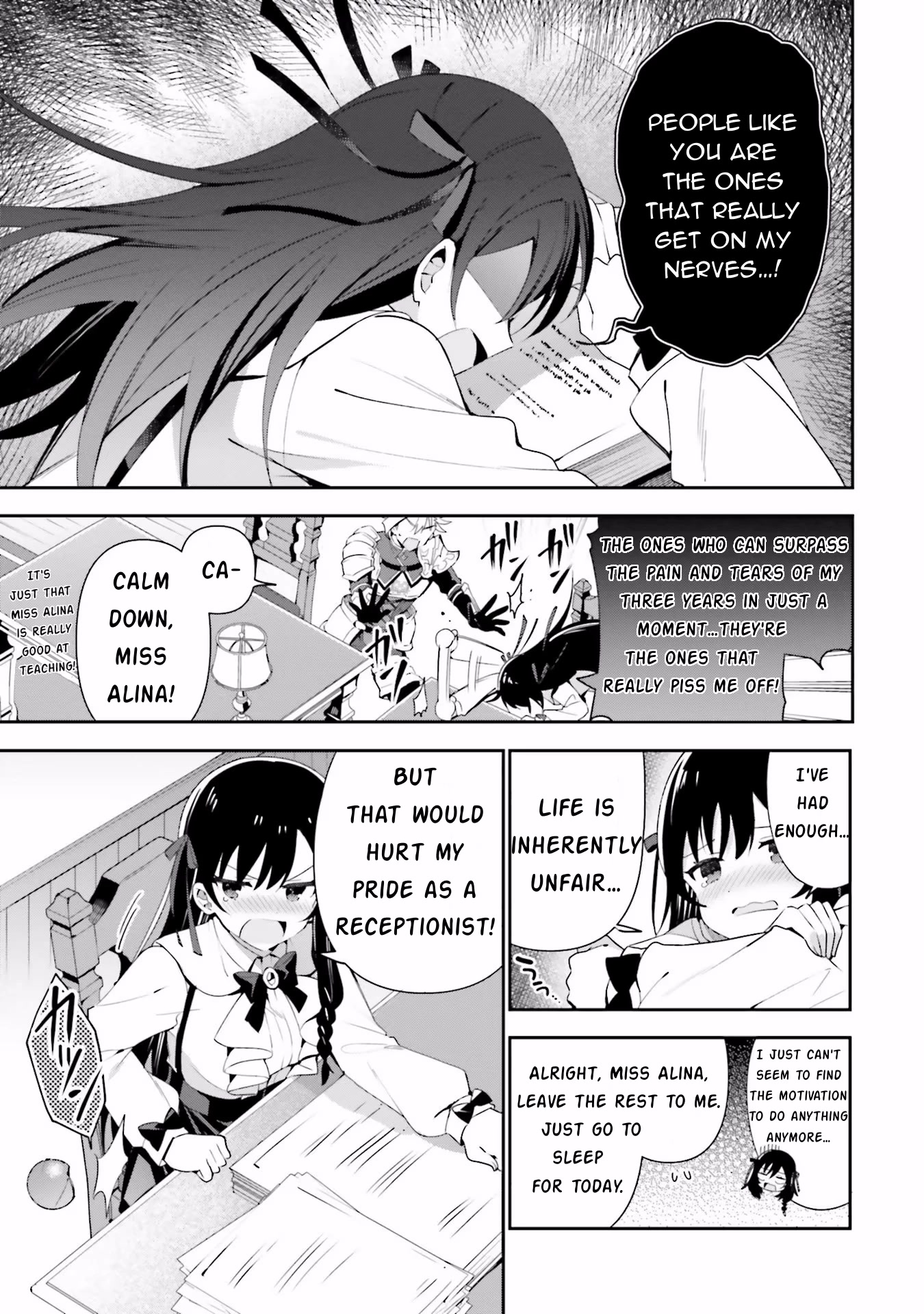 I'm the Guild Receptionist, but Since I Don't Want to Work Overtime, I Think I'll Just Solo the Boss Chapter 7 page 13 - Chapter 7: Hidden Quest